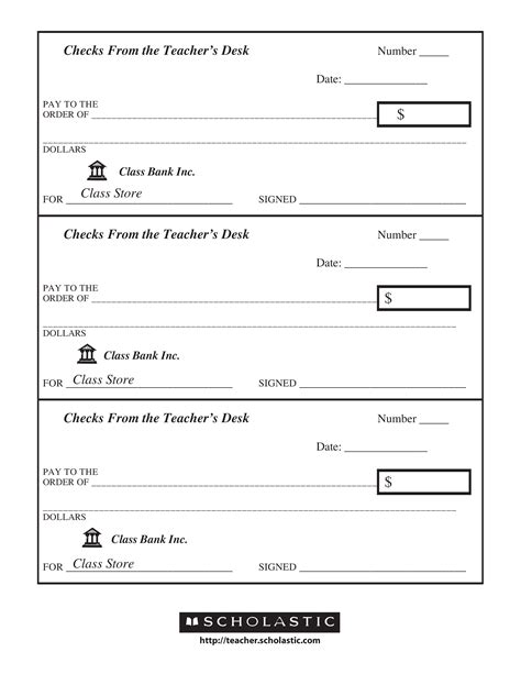 Blank Printable Checks